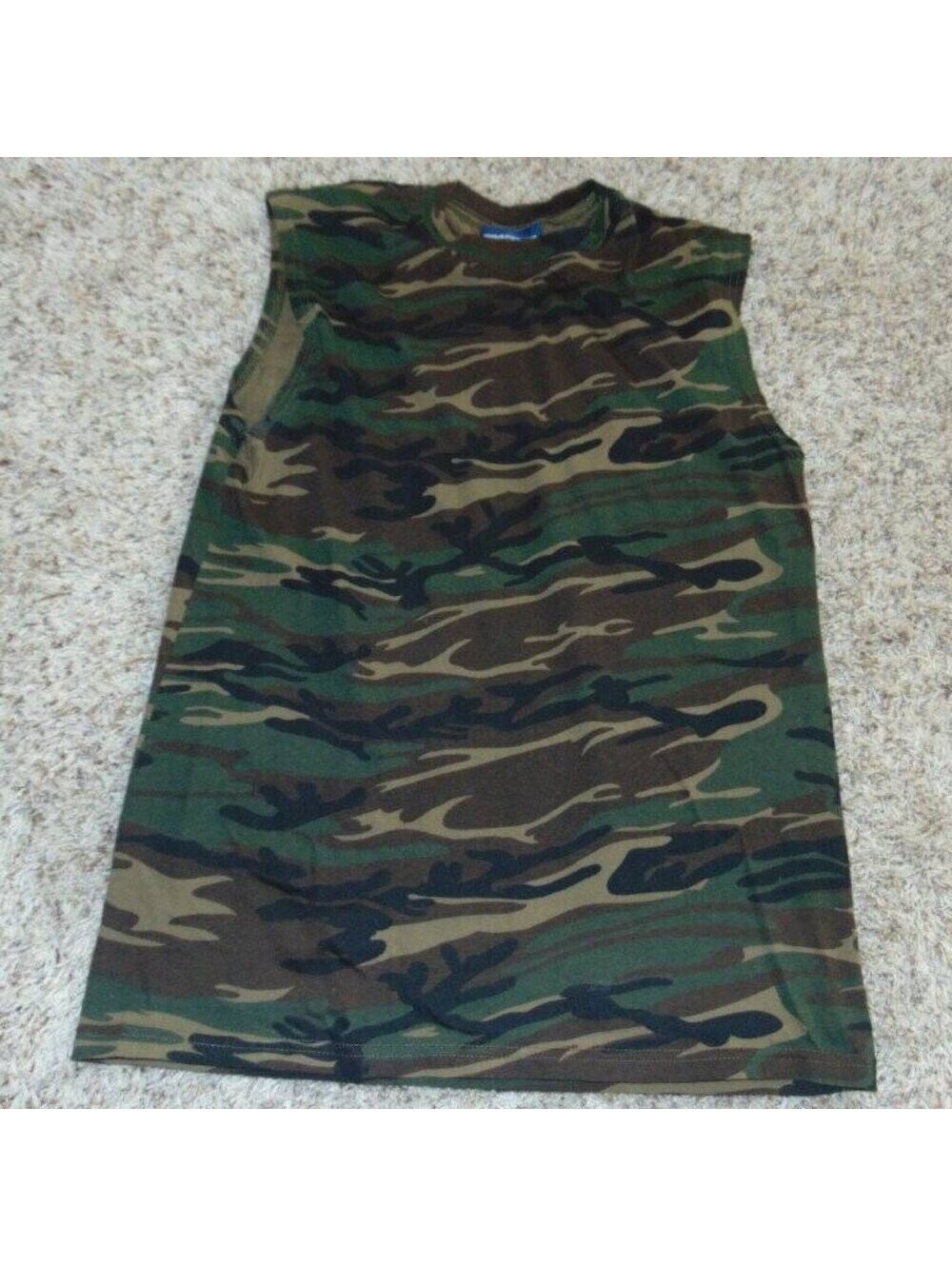 Graphite Tank Top M Mens Sport Green Camouflage Sleeveless Shirt
